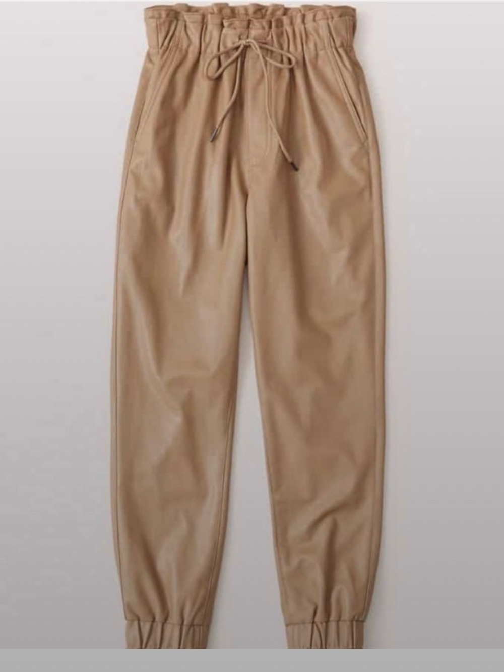Abercrombie & Fitch Vegan Leather Joggers
